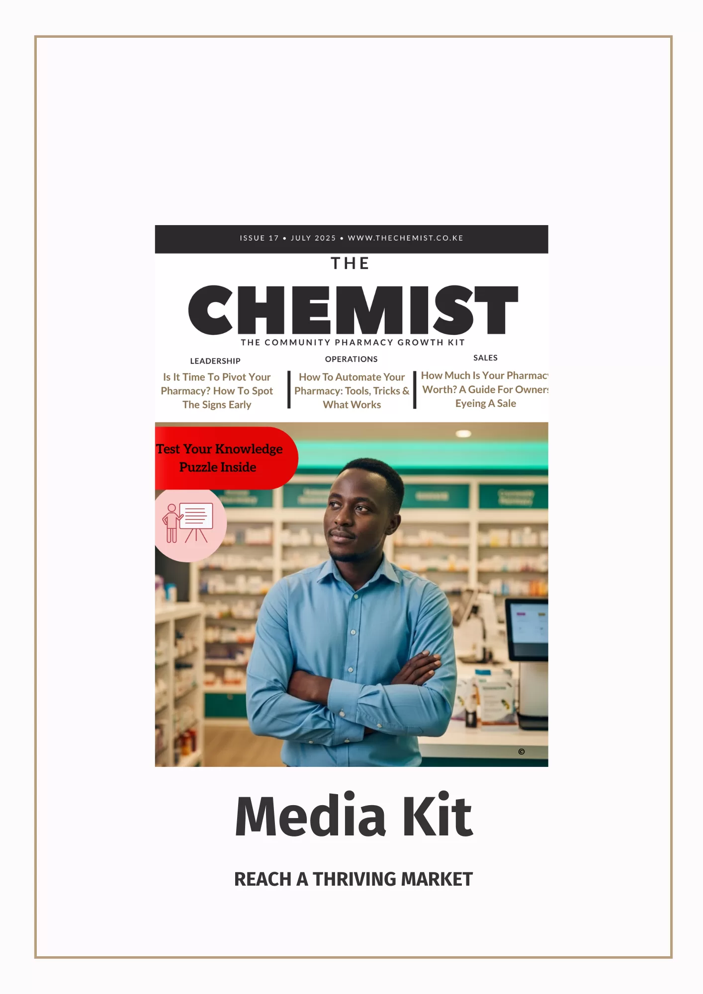 The Chemist Media Kit - July 2025 Cover The Chemist Media Kit - July 2025 Cover